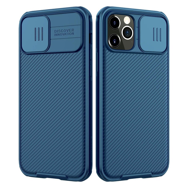 Nillkin Compatible with iPhone 1212 Pro Case Upgrate CamShield Case with Slide Camera Cover Slim Protective Case Blue