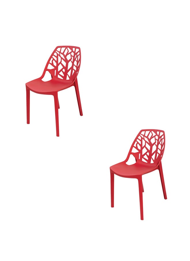 JILPHAR FURNITURE Jilphar Furniture Polypropylene Dining Chairs, Set of 2pcs 
