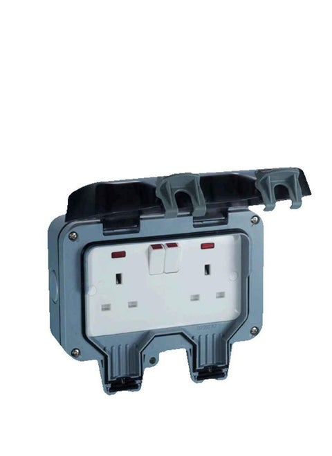 RR W/P Switch Socket 13A-2G-Cr-3002 IP66