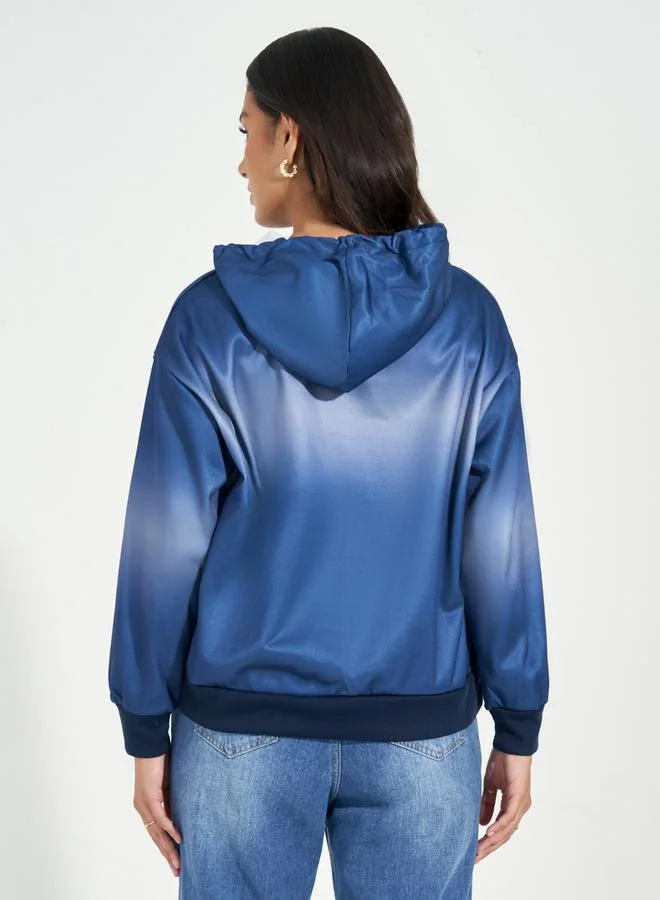 Styli Regular Fit Paris Print Hoodie