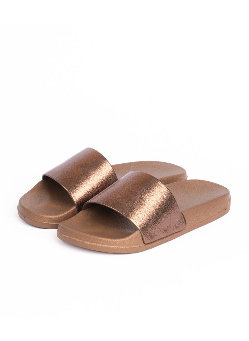 Onda Galaxy Slide Slipper For  Women Bronze  - Image 1