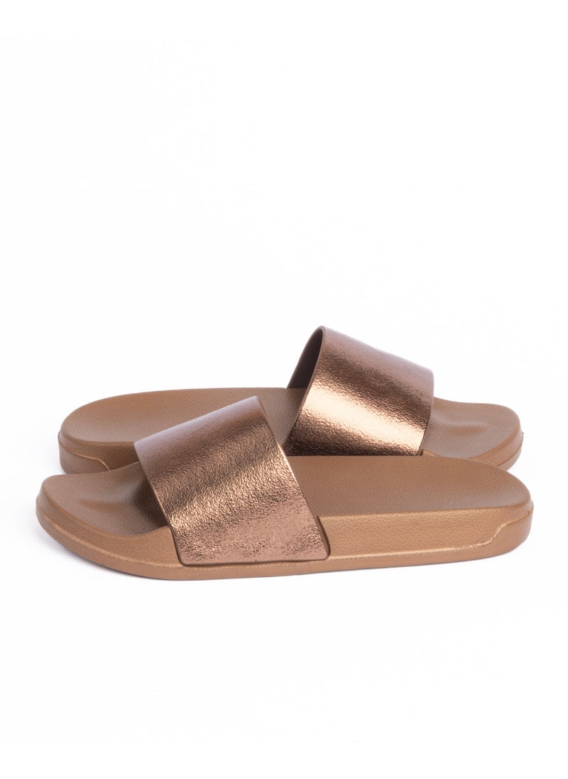 Onda Galaxy Slide Slipper For  Women Bronze  - Image 5