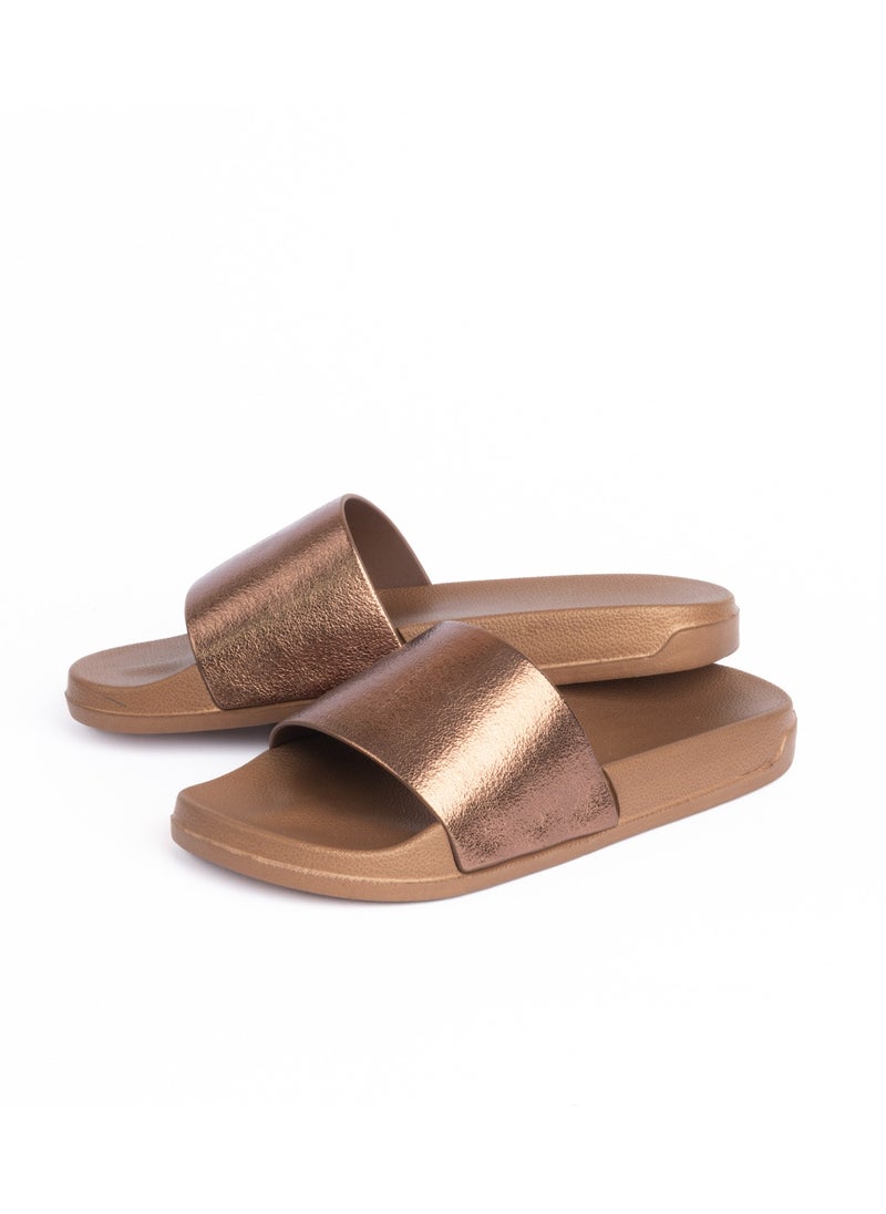 Onda Galaxy Slide Slipper For  Women Bronze  - Image 4