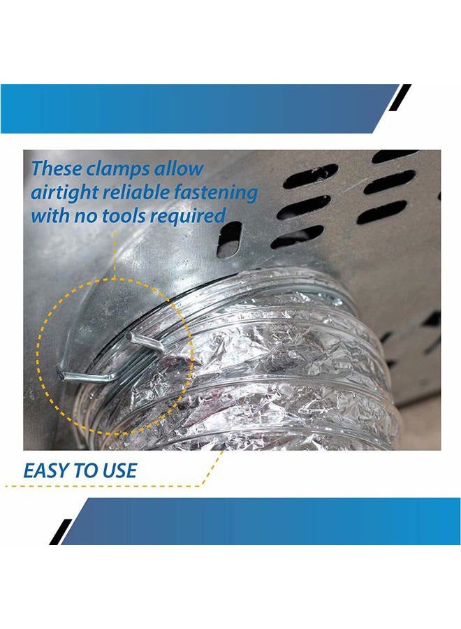 Raven Dryer Vent Tension Clamp - 4” Diameter (10 Pack) - Image 5