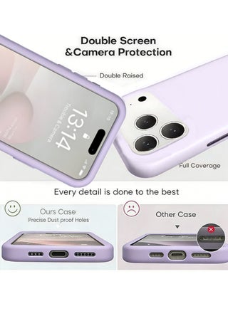 for iPhone 17 Pro Case, Compatible with MagSafe, Magnetic Back Shockproof Cover with Strong Magnet, Slim Thin Protection Phone Case for iPhone 17 Pro 5G (Purple) - view 5