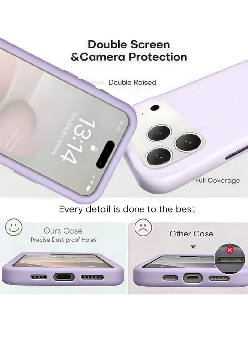 X-level for iPhone 17 Pro Case, Compatible with MagSafe, Magnetic Back Shockproof Cover with Strong Magnet, Slim Thin Protection Phone Case for iPhone 17 Pro 5G (Purple) - Image 5