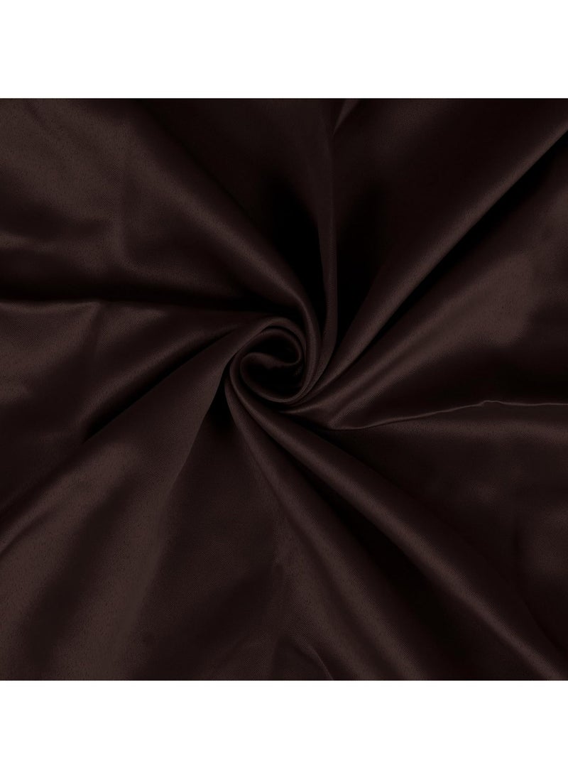 Umeema Blackout Window and Door Curtains for Bedroom, Living room with Grommet Top (Width 150cm and Length 270cm) Two pieces set. (Dark Brown)  - Image 1