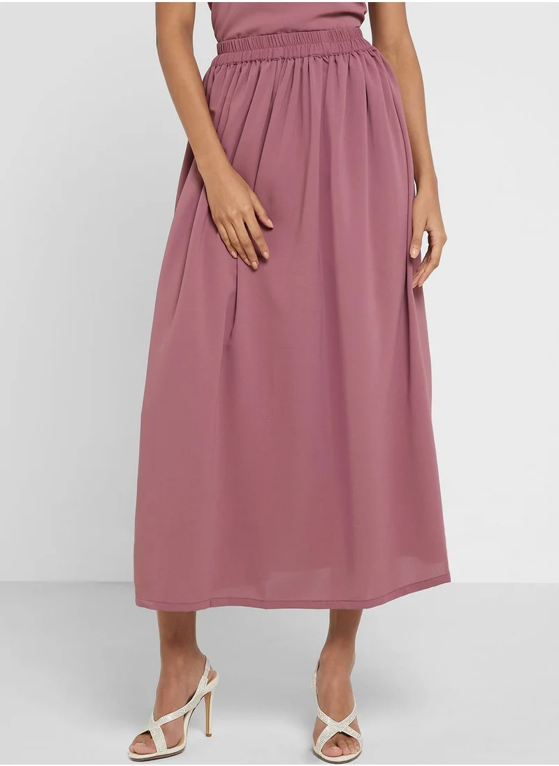 Khizana Abaya With Skirt Set & Sheila