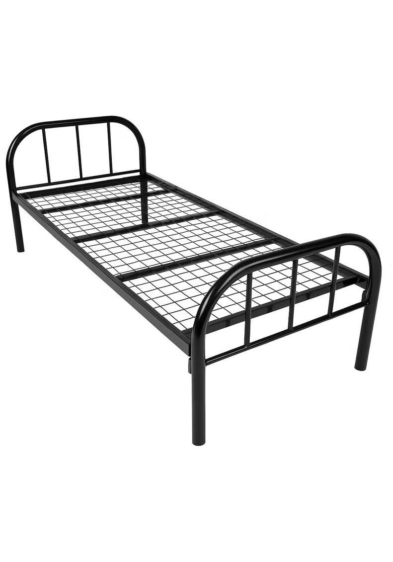 Single Metal Bed Frame 90x190 cm – Heavy Duty Steel Bed for Adults, Staff, Hostel & Guest Room – Black Powder Coated Finish – Noise-Free, Strong & Easy to Assemble - Image 1