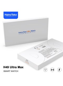 Haino Teko Haino Teko Germany 49mm HD Display Smart Watch H49 Ultra Max Two Set Strap and Two Case Protection Cover and Wireless Charger for Men  - Image 4