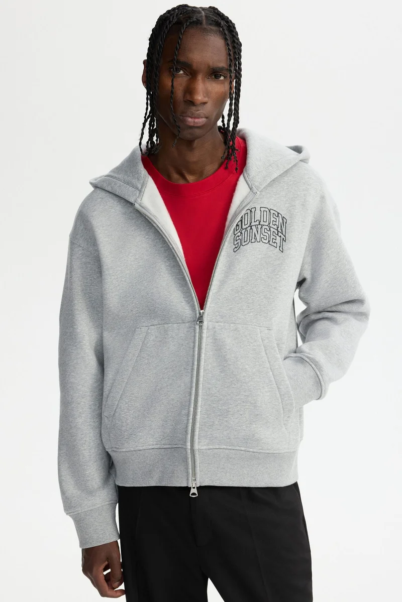 H&M Loose Fit Boxy zip-through hoodie