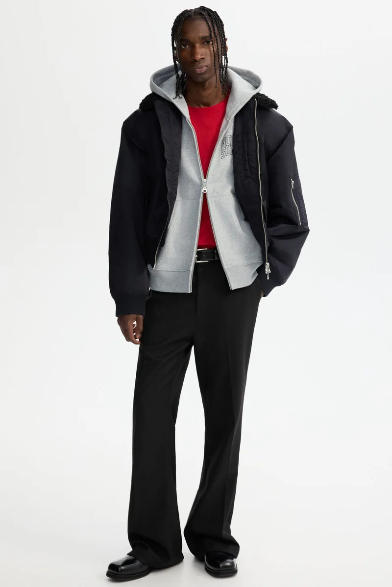 H&M Loose Fit Boxy zip-through hoodie