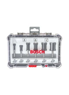 BOSCH Bosch Professional 6 Pcs Router Bit Set With Straight Bits With 14Mm Shank Suitable For Gkf 550 Plam Router  - Image 3