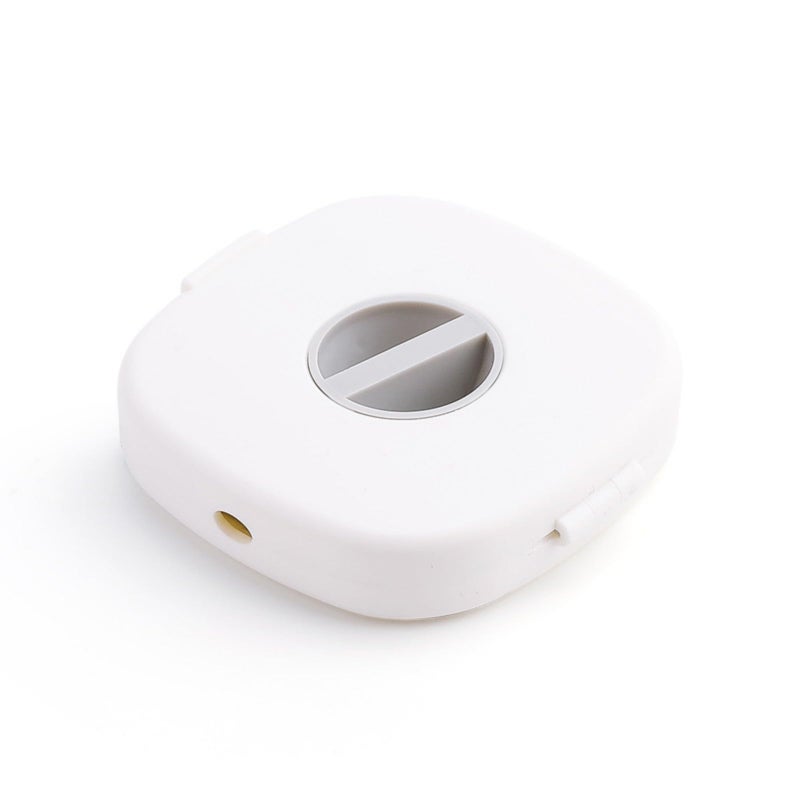 White Travel Wire Winder Case Organizer For Earphones And Charging Cables - Image 5