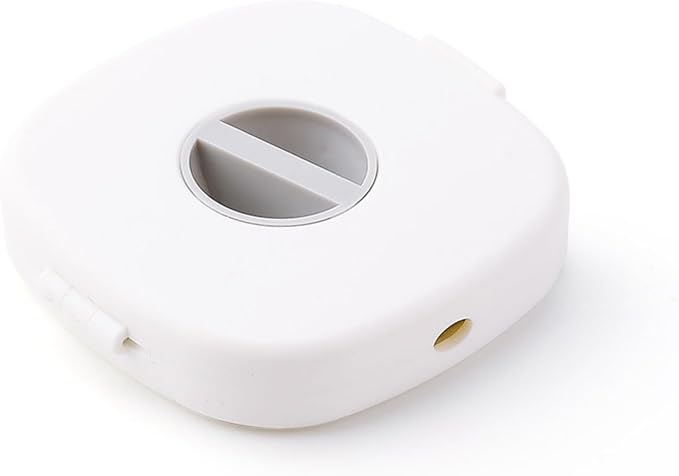 White Travel Wire Winder Case Organizer For Earphones And Charging Cables - Image 1