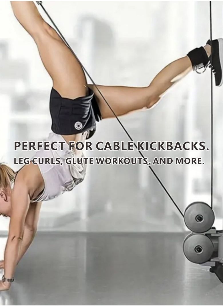 HieerBus - Comfortable Adjustable Padded Ankle Wrist Cuffs Neoprene Padded Straps D Ring - Image 1