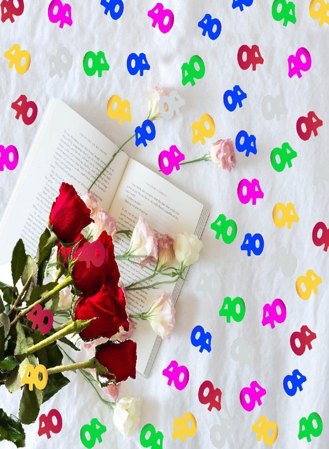 OJLDKTH زينة عيد الميلاد الأربعين، زينة لامعة معدنية لحفلات عيد الميلاد الأربعين، زينة طاولة لحفلات الذكرى السنوية وأعياد الميلاد والتقاعد. (40 لونًا) - Image 5