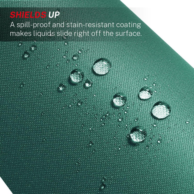 MROCO Mouse Pad [30% Larger] with Anti-Fray Stitched Edges, Premium-Textured Waterproof Surface, Non-Slip Rubber Base, Computer & Gaming Mouse Mat for Laptop, Office & Home, 8.5 x 11 in, Forest Green - Image 5