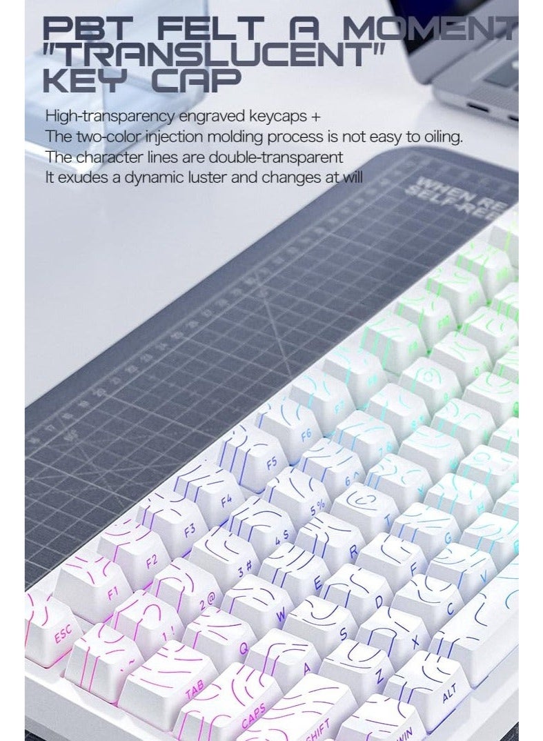 Attack Shark X820 Ultra Wireless Gaming Mechanical Keyboard with TFT Smart Display&Knob,75% Hot Swappable Custom Gasket-Mounted Keyboard,Tri-Mode(Wired/2.4GHz/BT) - Image 5