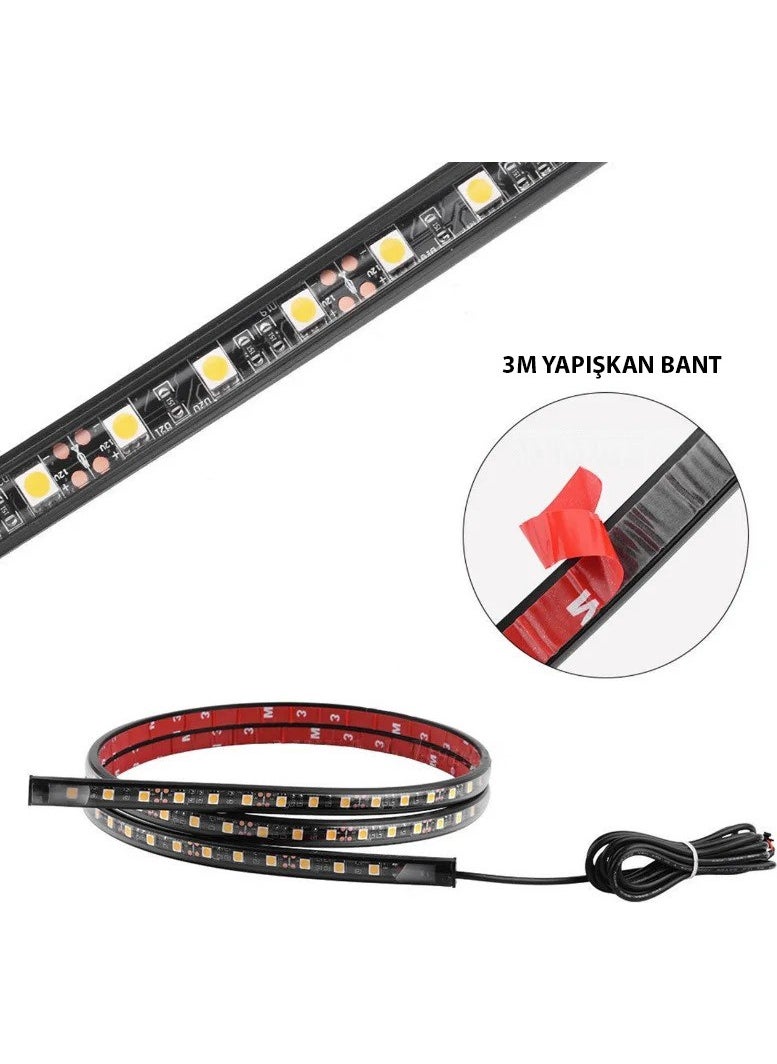Techmaster Controlled RGB Light Strip 2X150CM 12V For Pick Up Truck Decoration  - Image 3