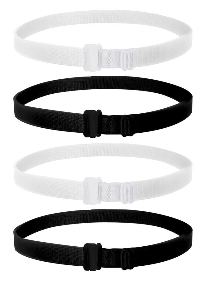 Gallipower 4Pcs Adjustable Band For Crop Tops,Women Elastic Stretch Belt,Shirt Tuck Band For Women,Crop Band For Tucking Shirts,Shirt Cropping Band(Style B) - Image 1