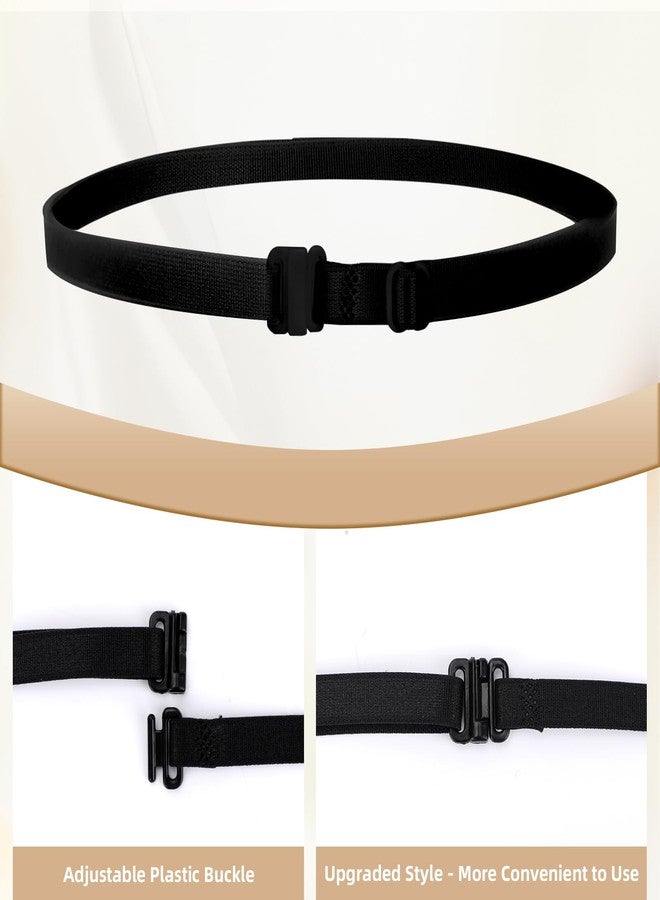 Gallipower 4Pcs Adjustable Band For Crop Tops,Women Elastic Stretch Belt,Shirt Tuck Band For Women,Crop Band For Tucking Shirts,Shirt Cropping Band(Style B) - Image 3