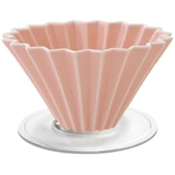 Origami Ceramic Dripper M With Plastic Holder  Compatible With Vcf02 And Wave 185 Filters Pink - Image 1