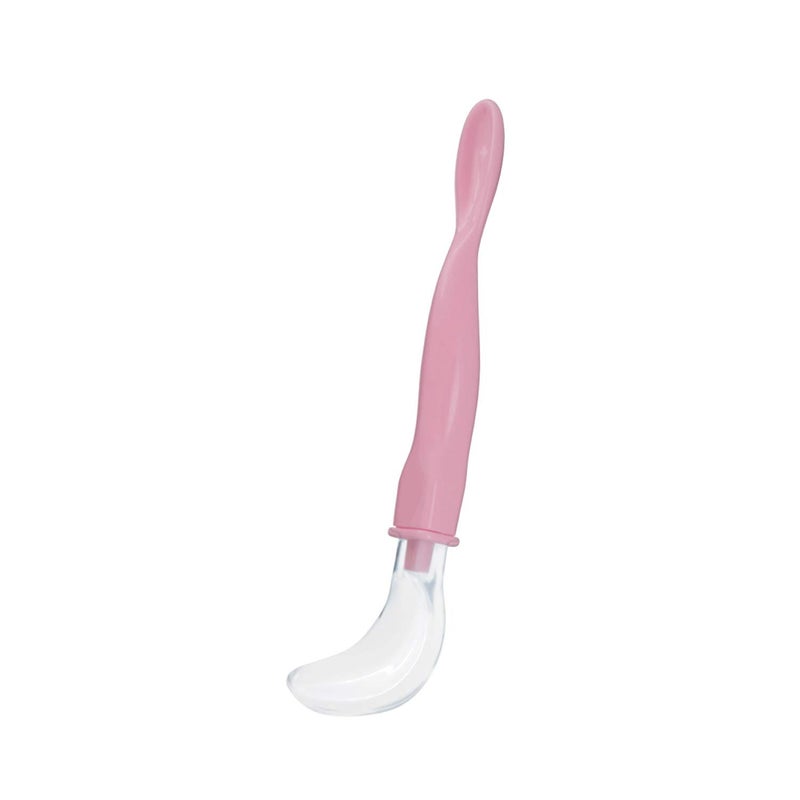 Beebaby 3-in-1 Fun Weaning Silicone Spoon Set | Dual End Baby Feeding Spoon for Newborns & Infants | Soft BPA Free Silicone, Gentle on Gums, Easy Grip Handle – Pack of 2 (Pink) - Image 3