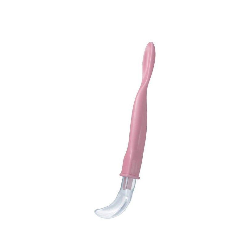 Beebaby 3-in-1 Fun Weaning Silicone Spoon Set | Dual End Baby Feeding Spoon for Newborns & Infants | Soft BPA Free Silicone, Gentle on Gums, Easy Grip Handle – Pack of 2 (Pink) - Image 2