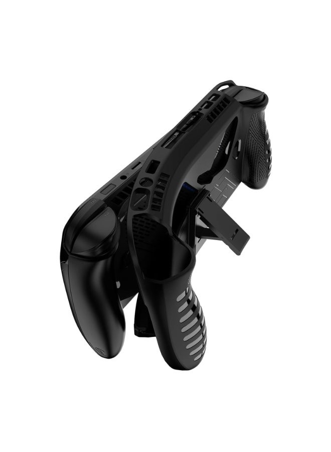 TPU حالة واقية مع قوس ل ROG XBOX حليف / ROG XBOX حليف X وحدة تحكم الألعاب مكافحة السقوط غطاء الجلد غير الانزلاق ملحقات الألعاب (أسود) - Image 5