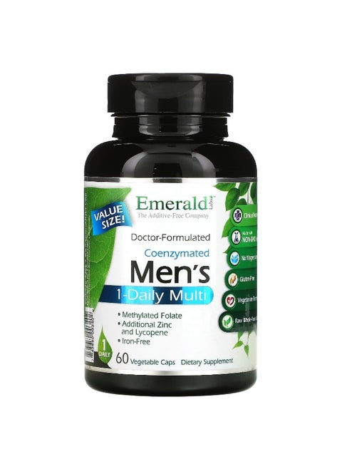 Emerald Laboratories, Coenzymated Men's 1-Daily Multi, 60 Vegetable Caps