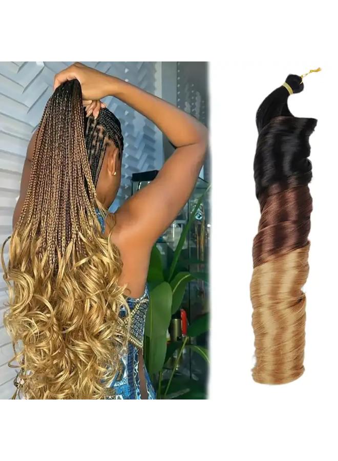 Bluejw 24inch Barrel Hook Hair African French Spiral Large Roll Loose Spiral French Pony Curly - Image 2