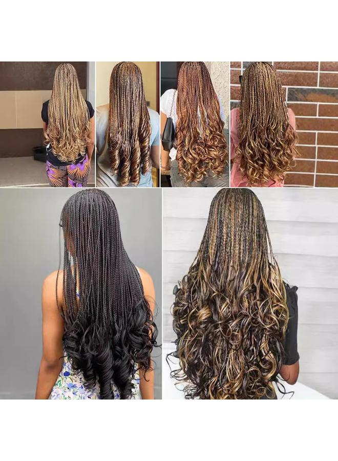 Bluejw 24inch Barrel Hook Hair African French Spiral Large Roll Loose Spiral French Pony Curly - Image 4