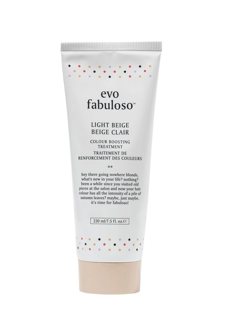 EVO Evo Fabuloso Light Beige Colour Boosting Treatment 220ml tube  - Image 1