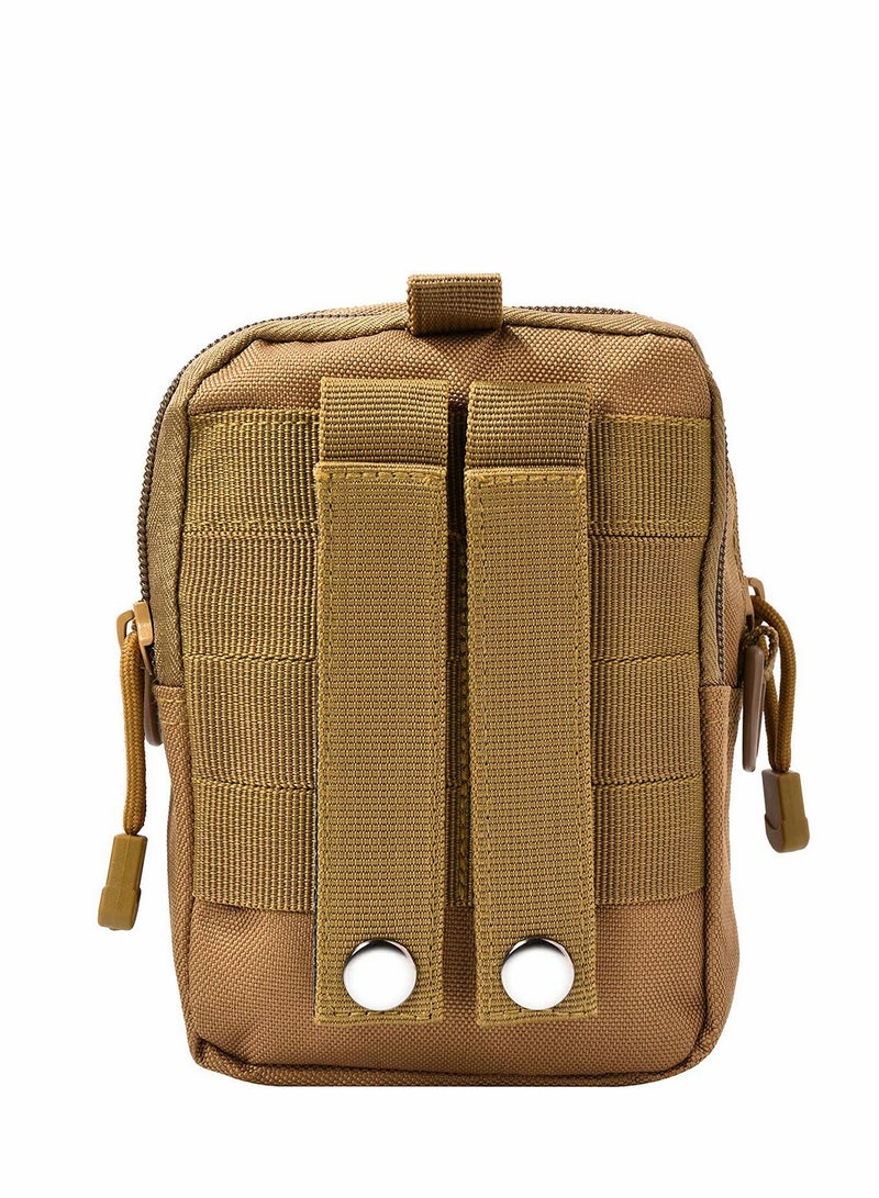 Excefore Molle Tactical Pouch Utility Small Waist Carrying Pouch Compact Outdoor Sport Bag Gadget Pocket Universal Belt Mobile Phone Case Holster Holder Travel Pack Bag for Men  - Image 5