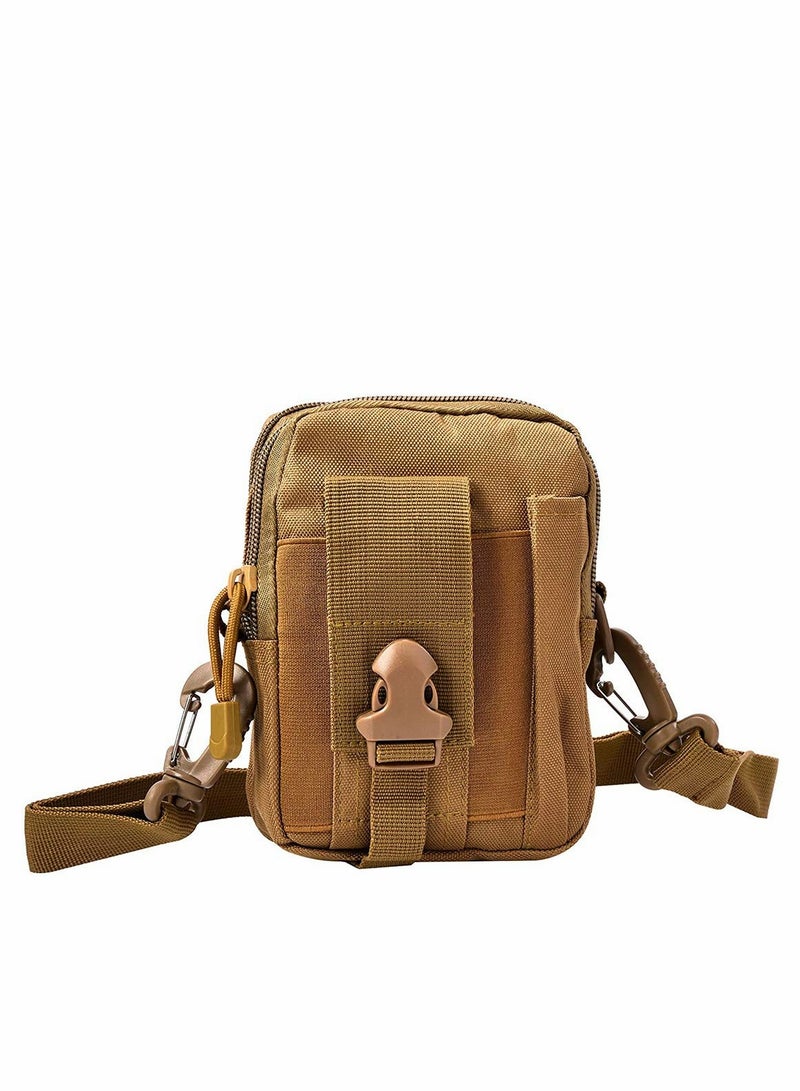 Excefore Molle Tactical Pouch Utility Small Waist Carrying Pouch Compact Outdoor Sport Bag Gadget Pocket Universal Belt Mobile Phone Case Holster Holder Travel Pack Bag for Men  - Image 1