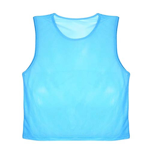 Dilwe Football Vest, Breathable Football Practice Vests for Adults, Premium Polyester Soccer Training Team Practice jerseys, Size:6 - Image 2