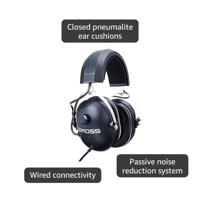 KOSS سماعة كوس QZ-99 لتقليل الضوضاء، تعبئة قياسية، أسود - Image 3