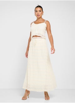Shirred Cami Top & Skirt Coord Set