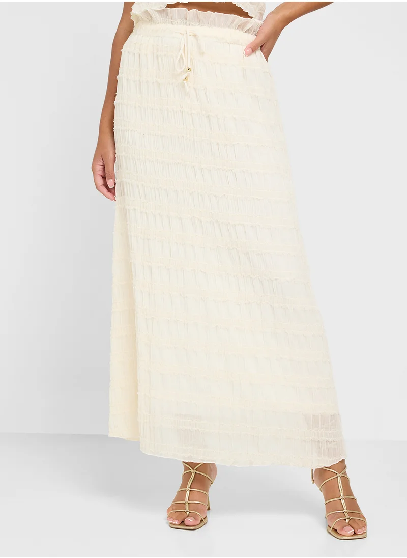جينجر Shirred Cami Top & Skirt Coord Set