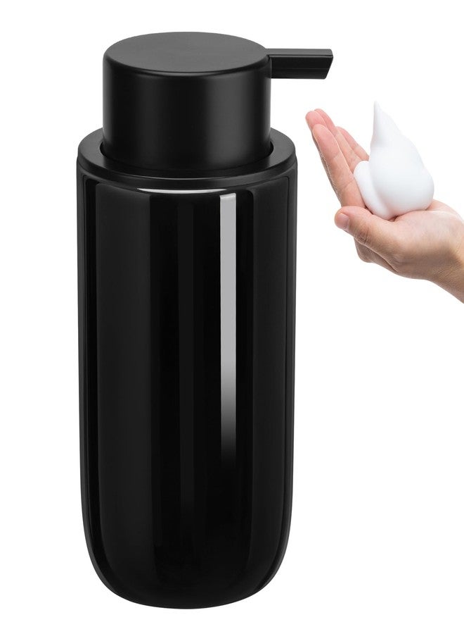 TOOZFO Soap Foaming Dispenser Ceramic with Easy-to-Press Pump Hand Foam Dispenser for Shampoo Bathroom Countertop 13.5 oz - Image 1