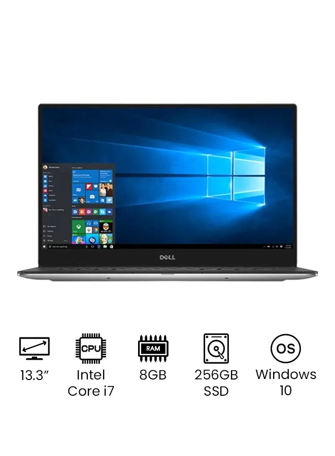 DELL (Upgraded Version) XPS 13 Laptop With 13.3-Inch Display, Core i7 Processor/8GB RAM/256GB SSD/Intel HD Graphics International Version Silver Silver - Image 1