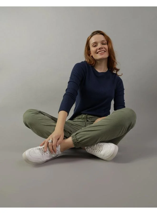 American Eagle Crew Neck Knitted T-Shirt