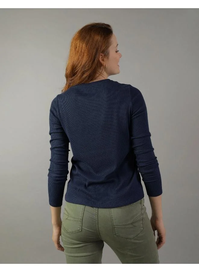 امريكان ايجل Crew Neck Knitted T-Shirt