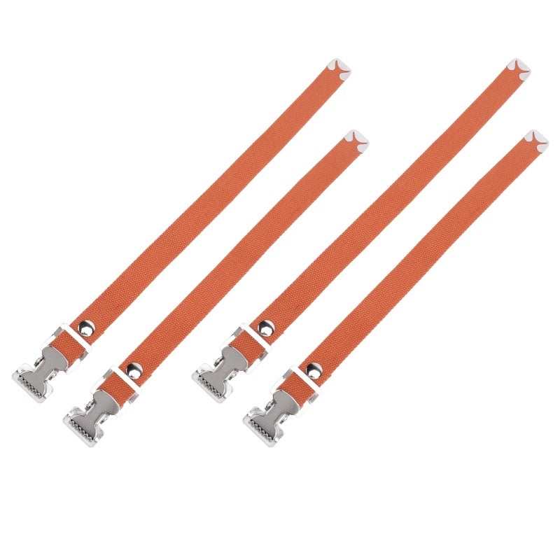 Adjustable Drywall Stilts Straps: Brown Abrasion Resistant Woven Nylon - Secure Aluminum Alloy Buckle Replacement Stilt Leg Straps for Drywall Work, Painting, Decorating and Clown Shows - Image 3