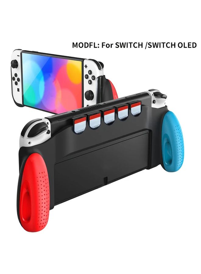 متوافق مع Switch OLED غطاء قبضة مريحة بتصميم مطور مع 5 فتحات ألعاب ملحق Switch مريح (القطع 001) - Image 1