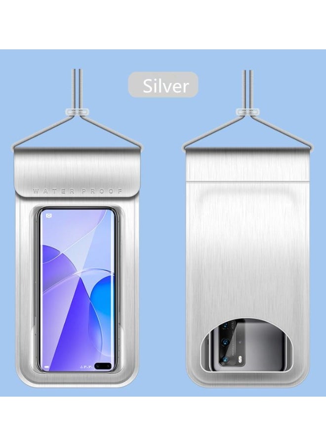 Golden Waterproof bag mobile phone box, dry phone bag, IPX8 floating waterproof mobile phone bag, adjustable lanyard, compatible with all models within 6.5 inches (KY-PU001)  - Image 1