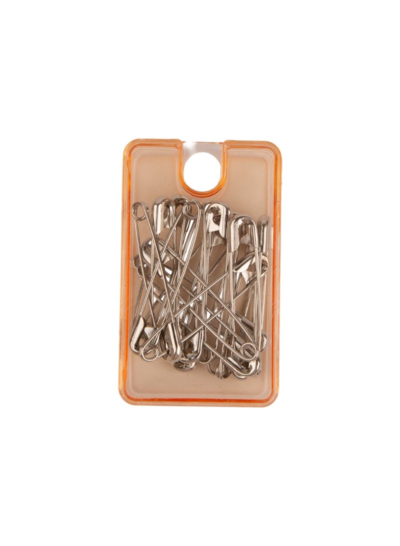 Daiso Safety Pins – Silver (18 Pcs) | Durable Metal Fasteners for Sewing and Crafting - Image 2