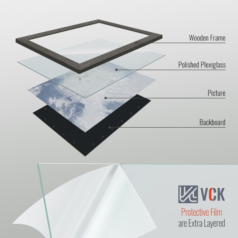 في سي كيه VCK 8x10 إطار الصورة 3 حزمة رمادي الخشب الصلب - Image 4