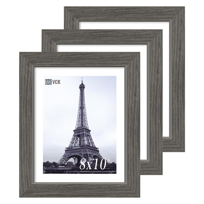 في سي كيه VCK 8x10 إطار الصورة 3 حزمة رمادي الخشب الصلب - Image 1